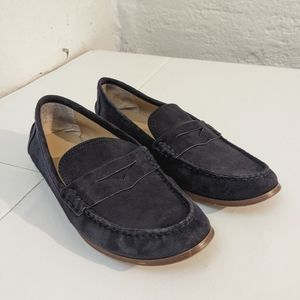 Banana Republic Navy Suede Loafers